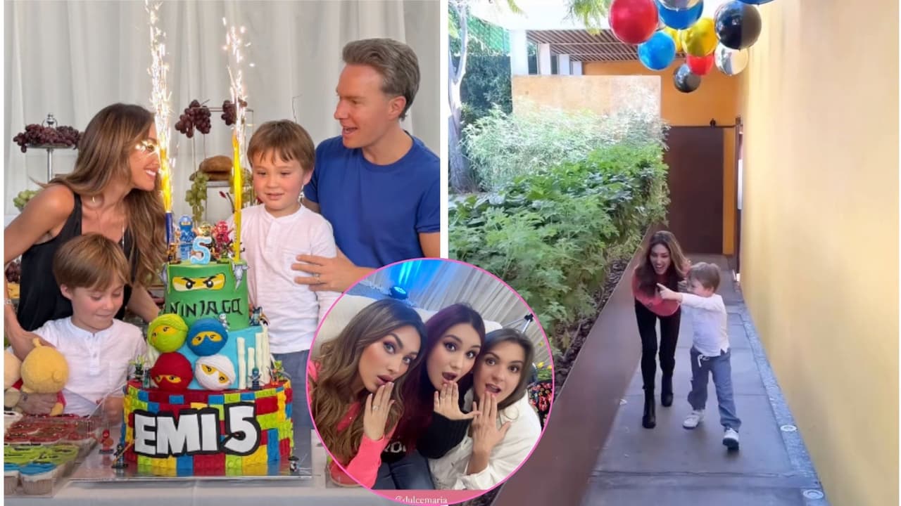Anahí festeja el cumpleaños 5 de su hijo Emiliano y presume reunión de ‘Rebelde’