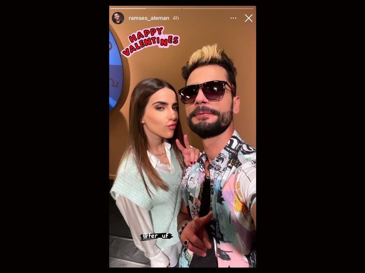 Ramsés Alemán dejó claro cuánto quiere a su novia Fernanda Urdapilleta.