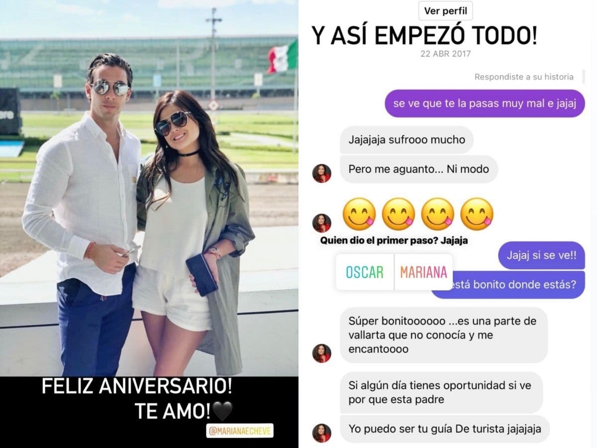 Mariana Echeverría celebra su aniversario mientras su esposo exhibe cómo se conocieron