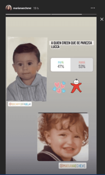 Mariana Echeverría y Óscar Jiménez cuando eran bebés.