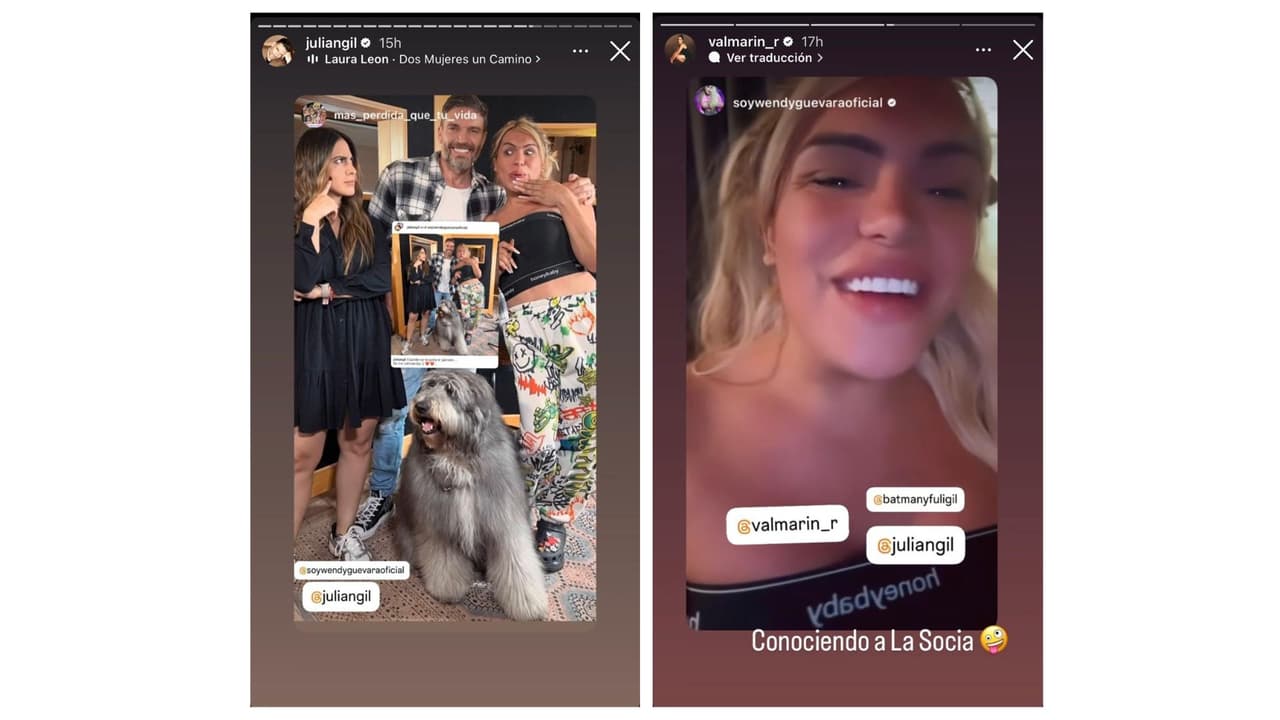 La reacción de Valeria Marín a la broma de Julián Gil.