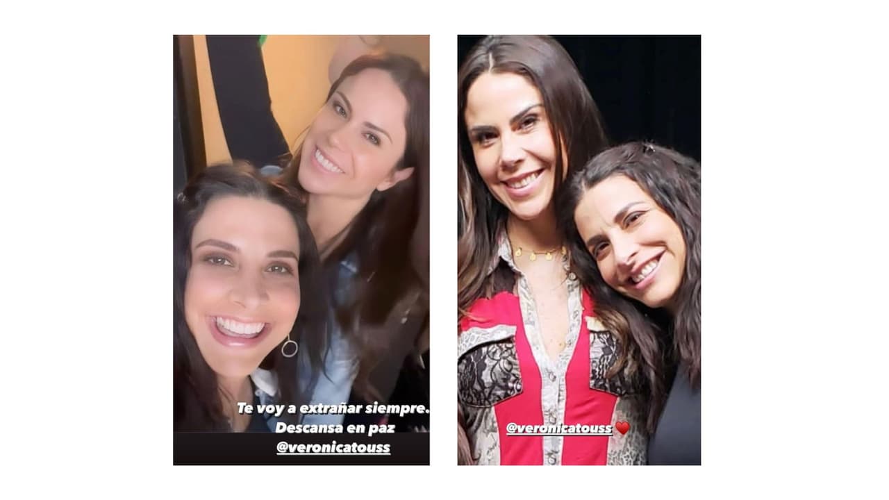 Así se despidió Paola Rojas de Verónica Toussaint en Instagram.
