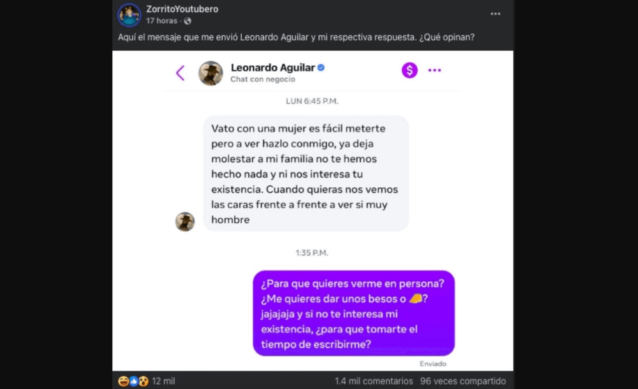 Hermano de Ángela Aguilar la defiende y amenaza a youtuber