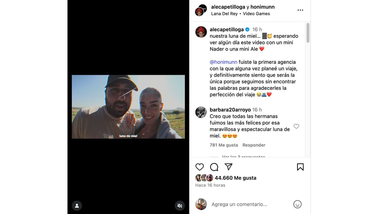 Alejandra Capetillo y su esposo Nader Shoueiry dedican mensaje a su futuro hijo.
