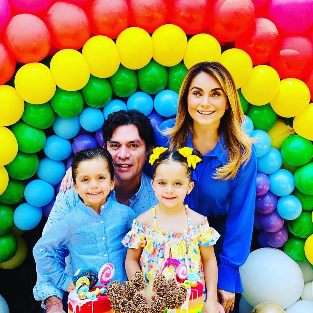 Elizabeth Álvarez destapa cómo se llevan sus mellizos con los hijos mayores de Jorge Salinas