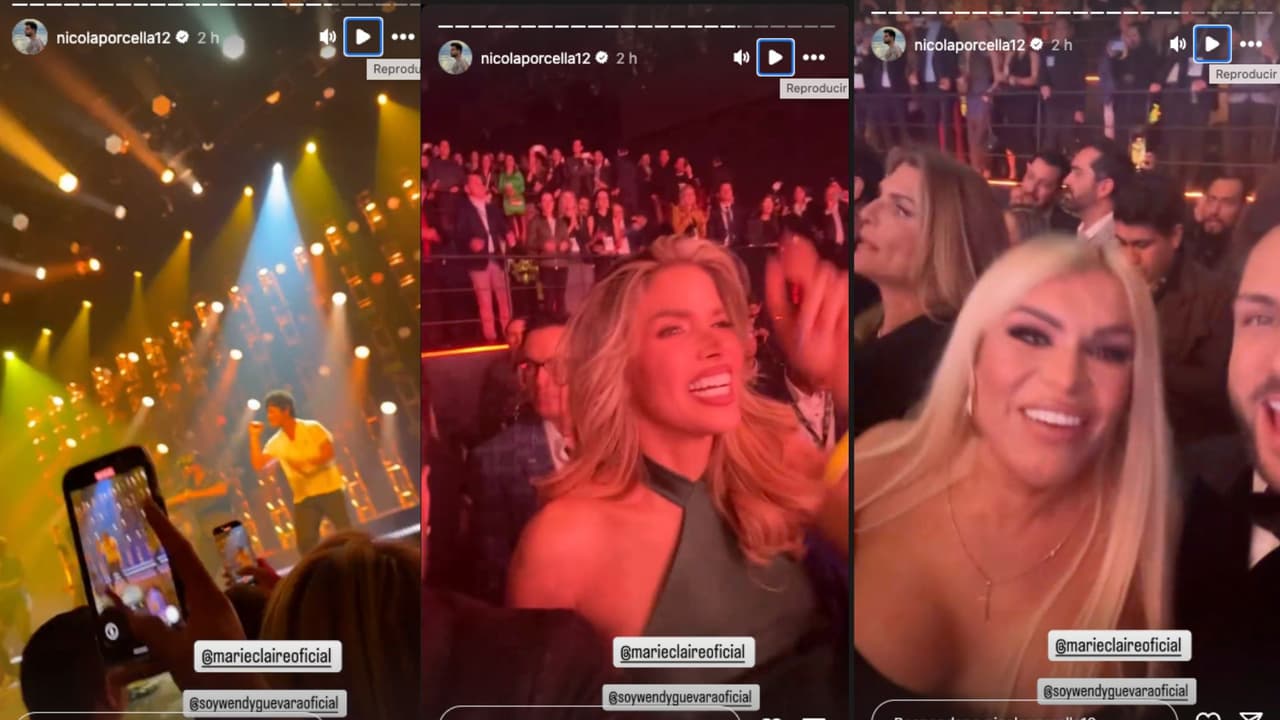 Nicola Porcella compartió varias historias del evento junto a Marie Claire Harp y Wendy Guevara