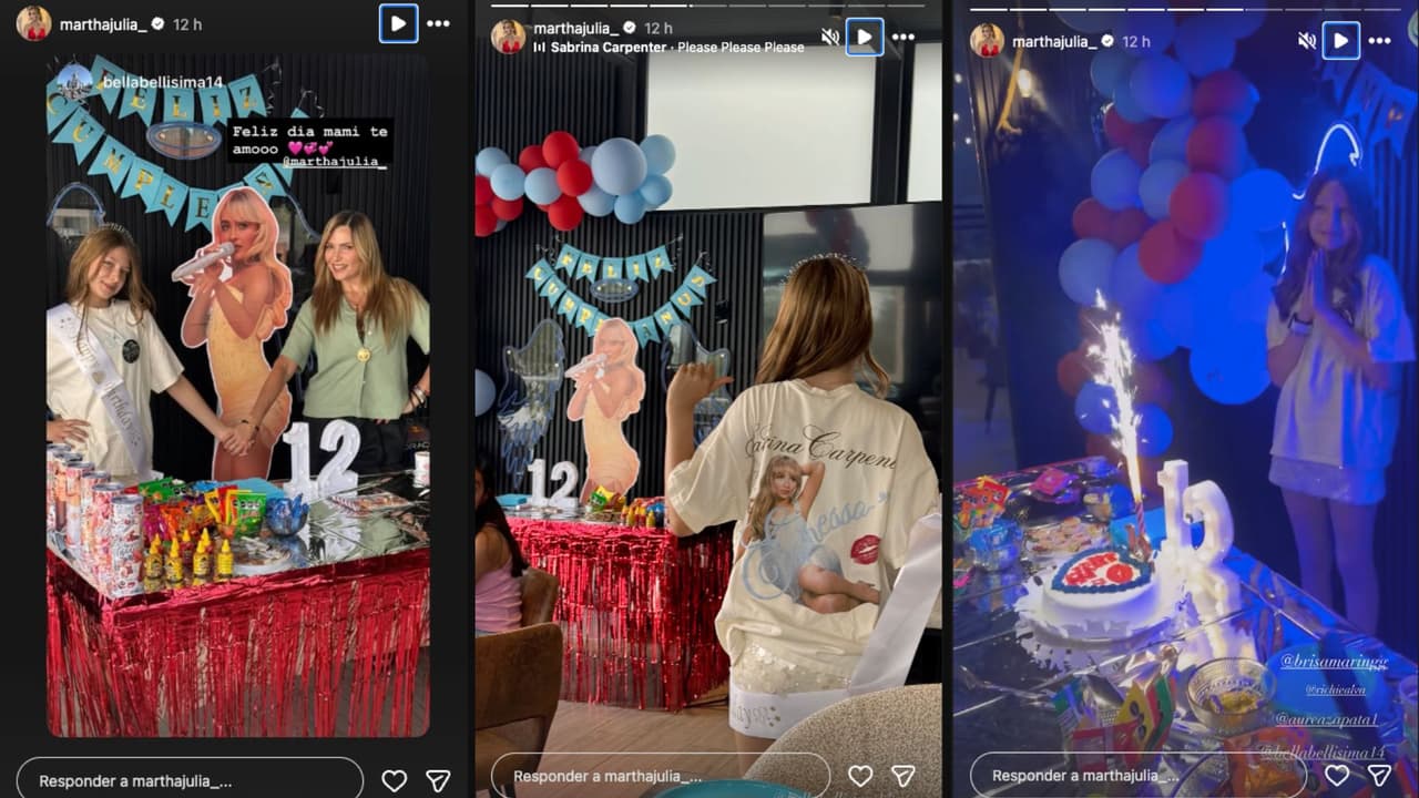 Martha Julia celebra el cumpleaños #12 de su hija