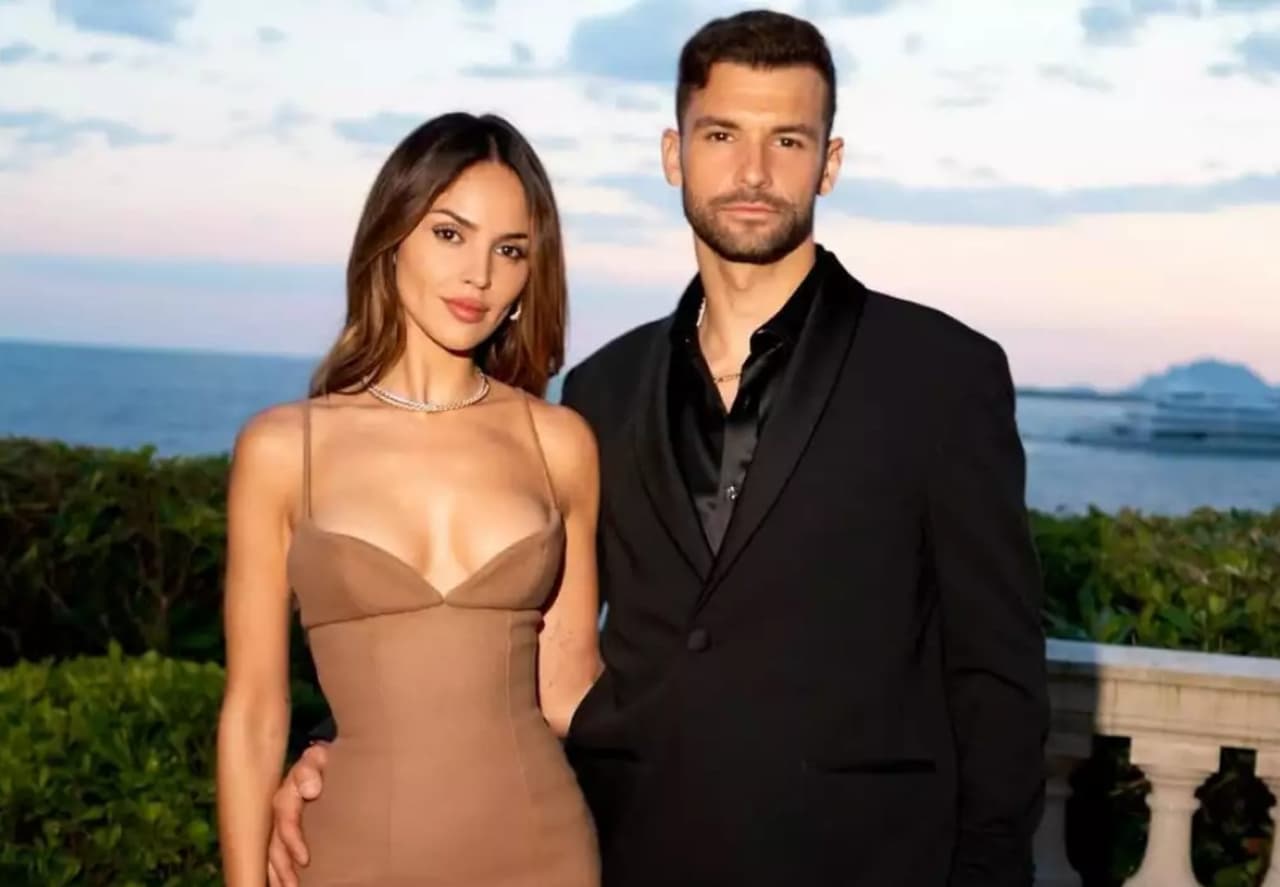 Eiza González y Grigor Dimitrov.