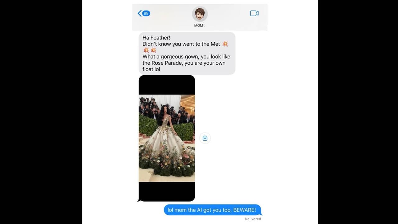 La madre de Katy Perry también fue engañada por las imágenes de Inteligencia Artificial