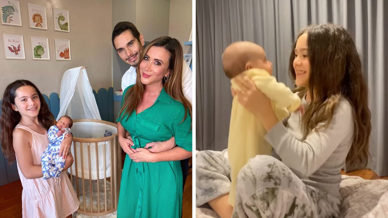 André, el integrante más pequeño de la familia de Mariazel, nació el 19 de agosto de 2024