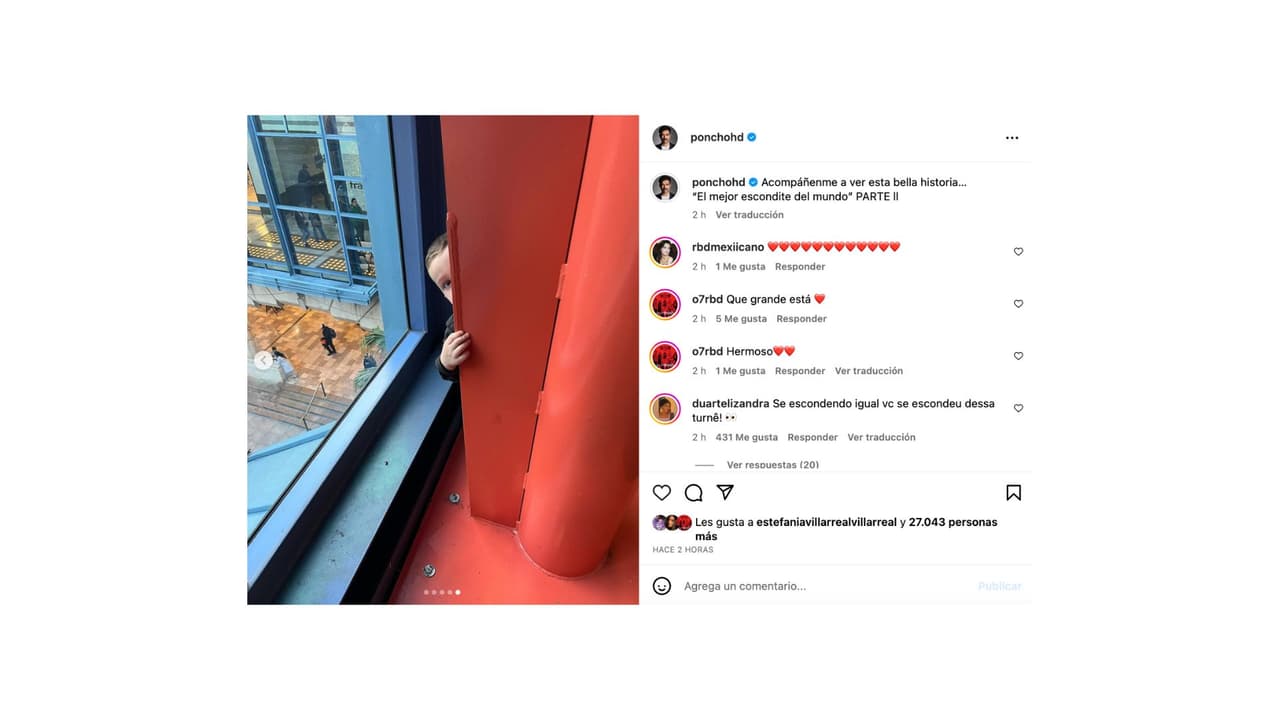 El actor mostró por fin parte de la carita de su hijo Nicolás.