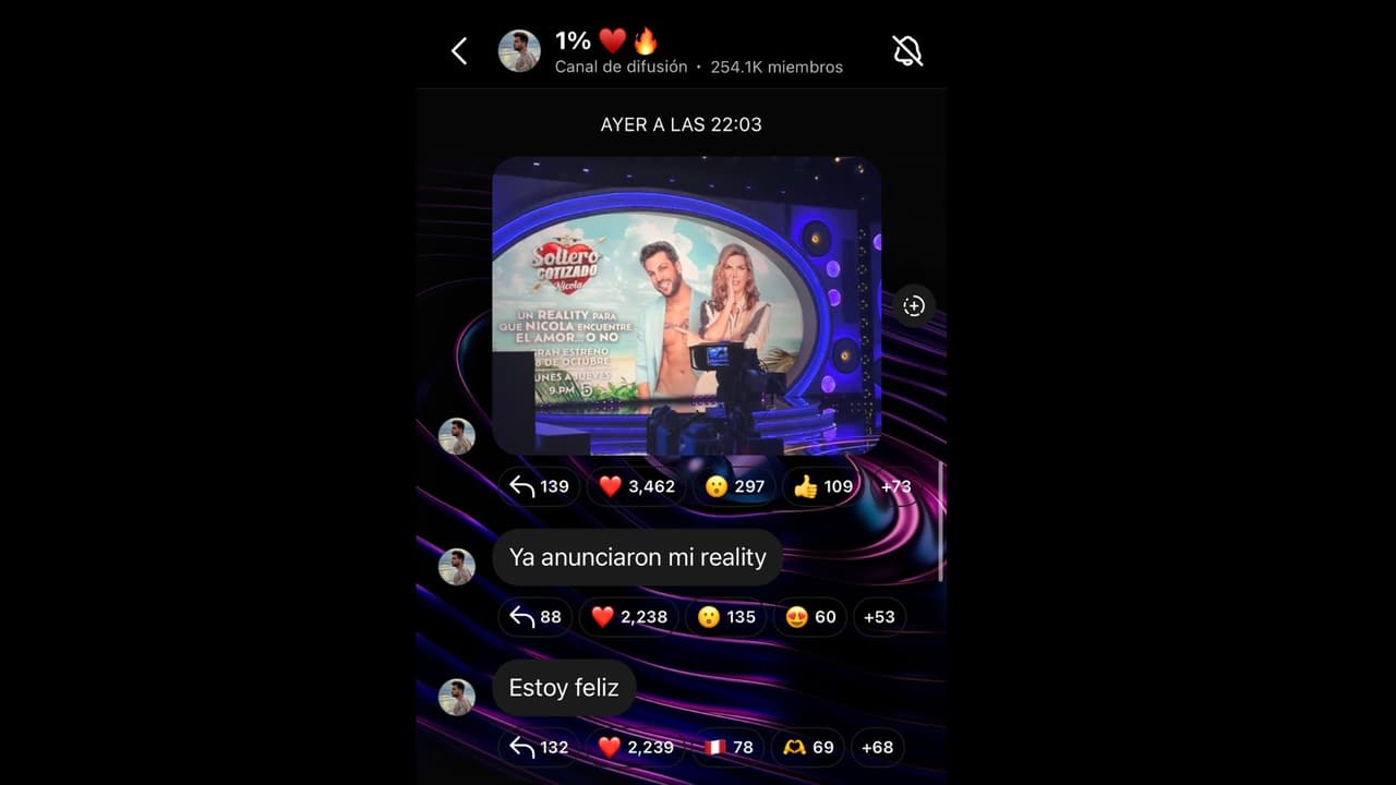 Nicola Porcella comparte con su fandom su nuevo reality show 'Soltero cotizado'