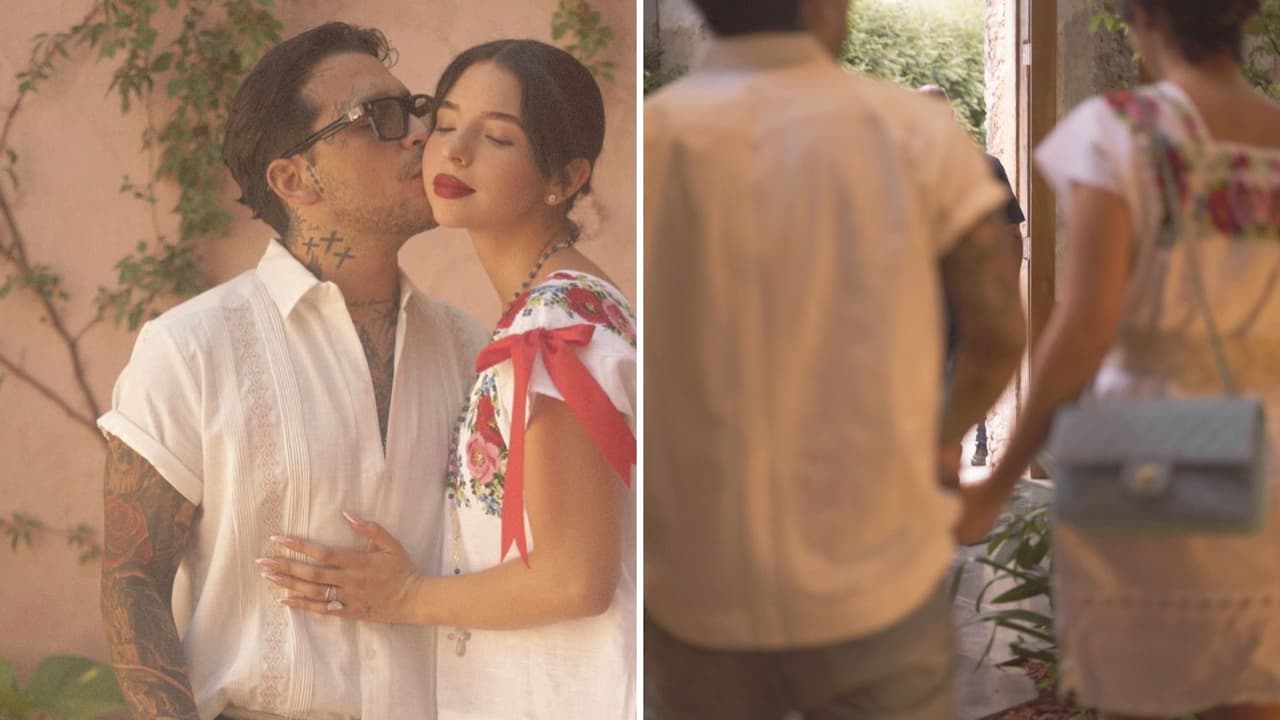 Ángela Aguilar comparte nuevas fotos junto a su esposo Christian Nodal