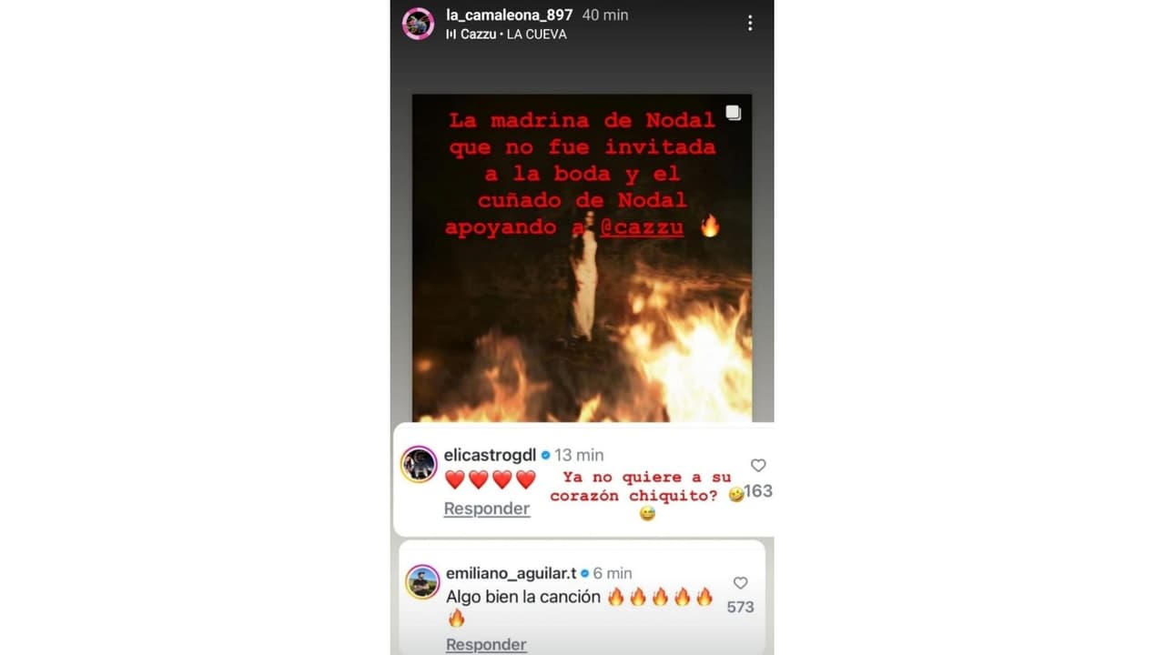 Familia de Nodal y Ángela Aguilar reacciona inesperadamente a nueva canción de Cazzu.