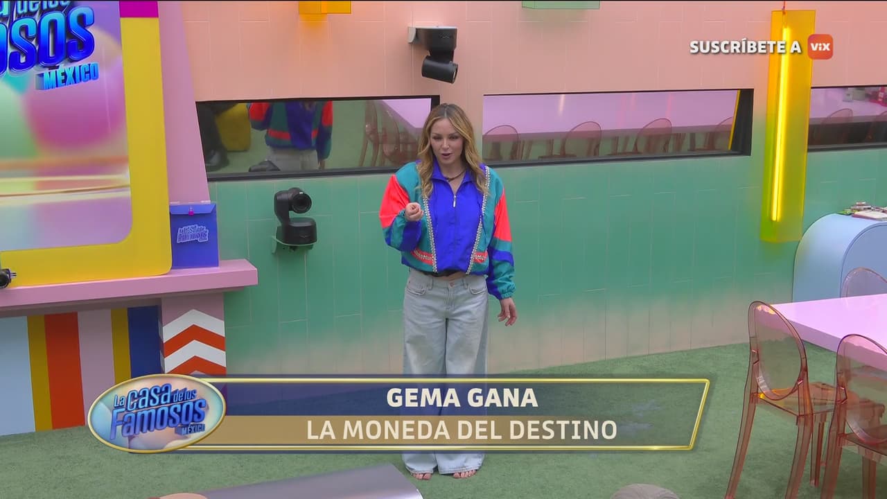 Gema gana la moneda del destino y decide irse junto con Memo al elevador en La Casa de Los Famosos México