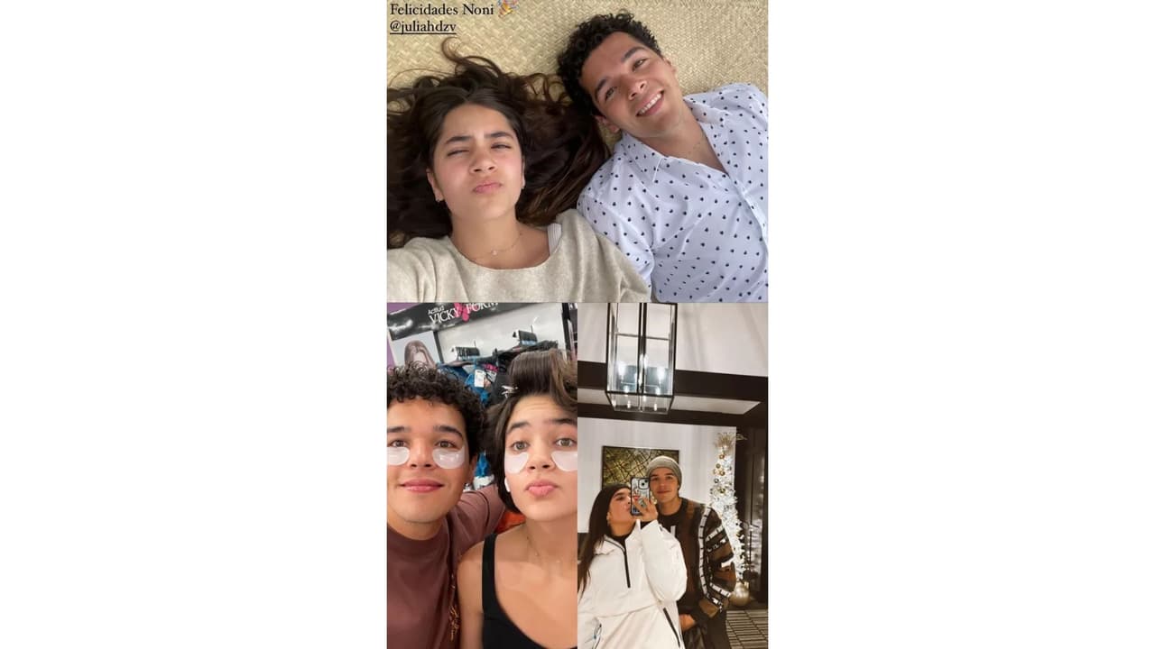 Hijo de Itatí Cantoral felicita a Julia por sus 15 años.