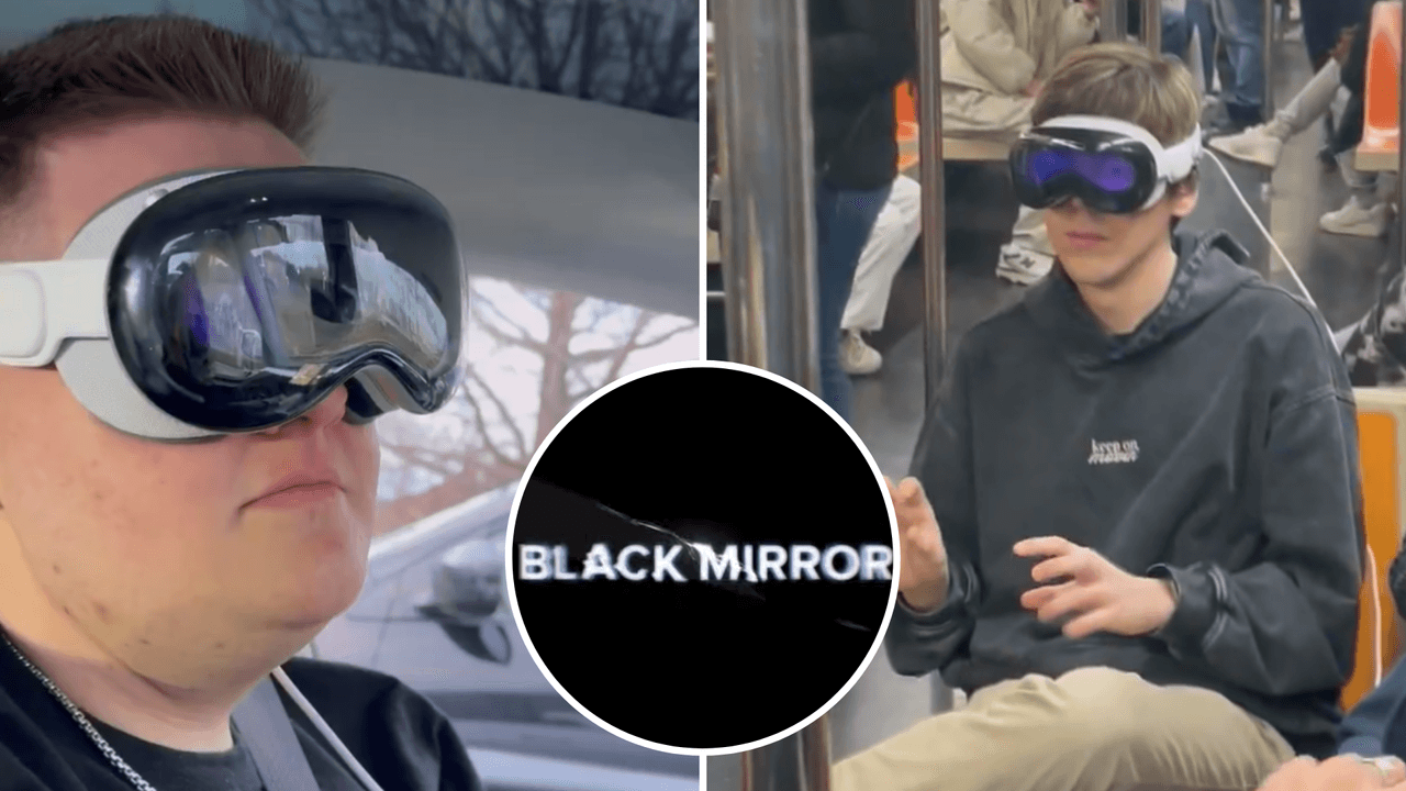 ¿‘Black Mirror’ se hizo realidad? Internautas preocupados tras lanzamiento de lentes de realidad virtual de Apple