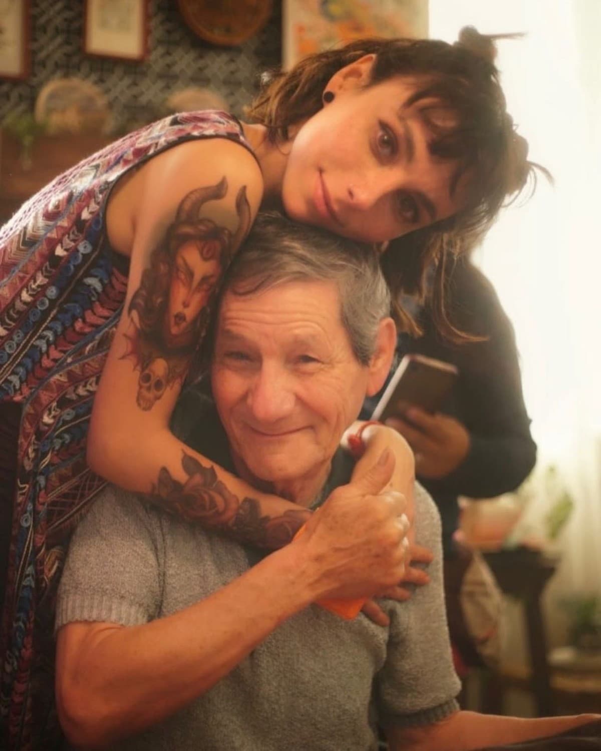 Natalia Téllez y su papá Guillermo.