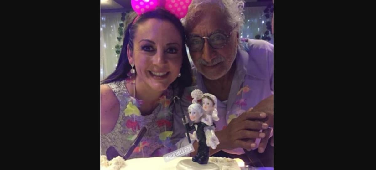 Rafael Inclán se casó en 2019 con Paola Lavat, quien es 35 años menor que el actor y es hermana de la actriz Adriana Lavat.