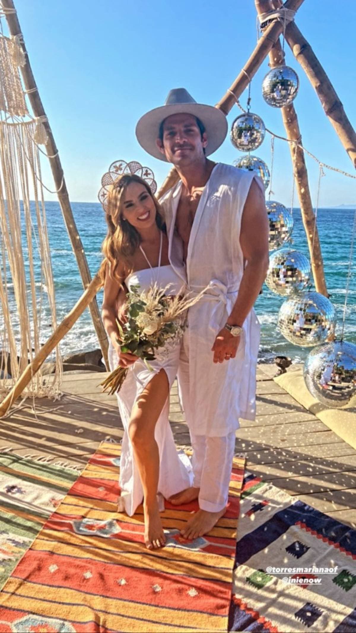 Mariana Torres celebra boda espiritual a días de casarse frente al mar