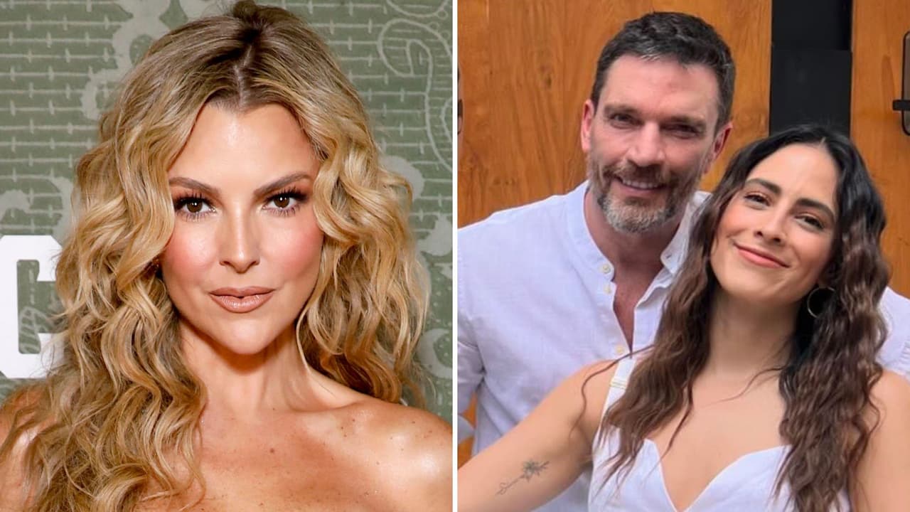 ¿Se burla? Marjorie de Sousa contesta con risas y gestos ante tajante ‘petición’ de la novia de Julián Gil