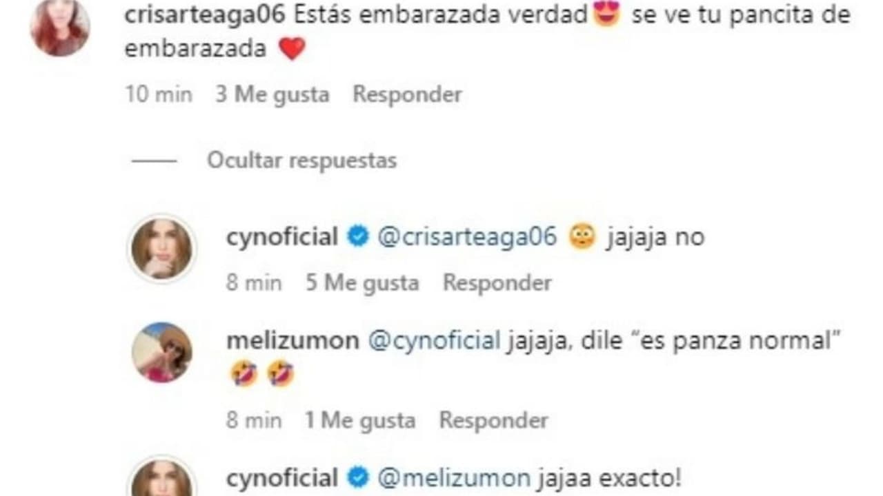 Cynthia Rodríguez responde si está embarazada.