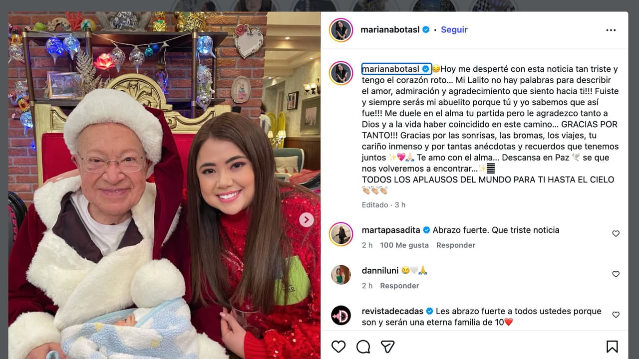 Mariana Botas se despide de Eduardo Manzano.