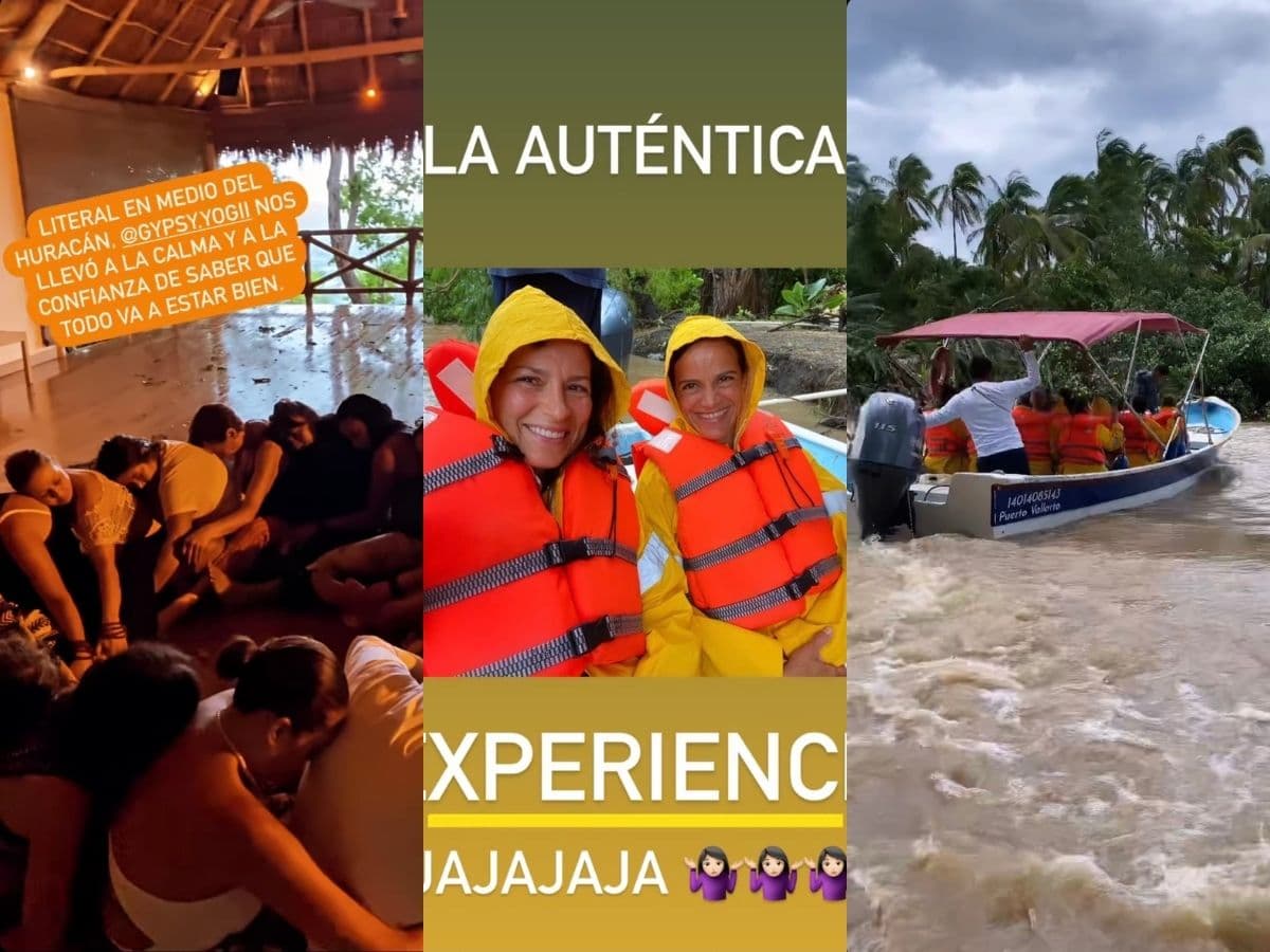 La cantante y su hermana Mariana tuvieron que cambiar de planes ante la llegada del huracán.