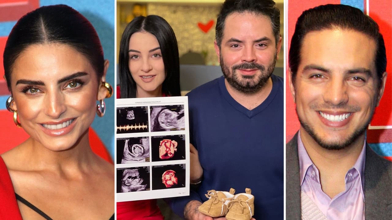 Vadhir y Aislinn Derbez reaccionan a la noticia de que su hermano José Eduardo los hará tíos