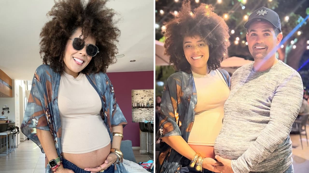 Pareja de Ferdinando Valencia presume su pancita en la recta final de su embarazo