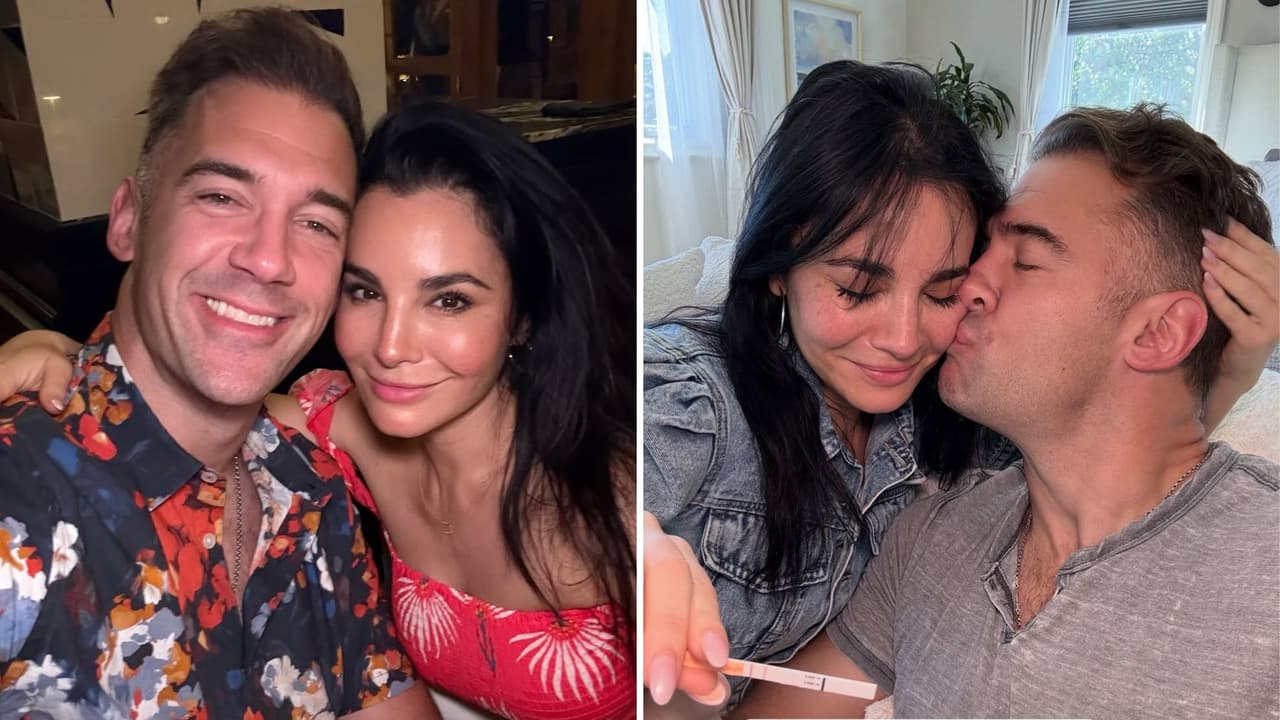 Martha Higareda y Lewis Howes comparten video del momento en que se enteraron que tendrían 2 bebés