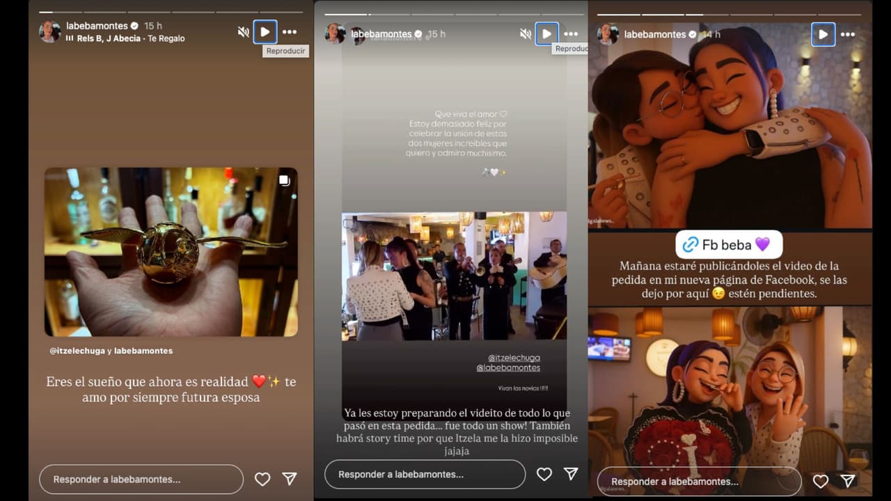 Beba Montes prometió compartir con sus seguidores un clip sobre la propuesta de matrimonio