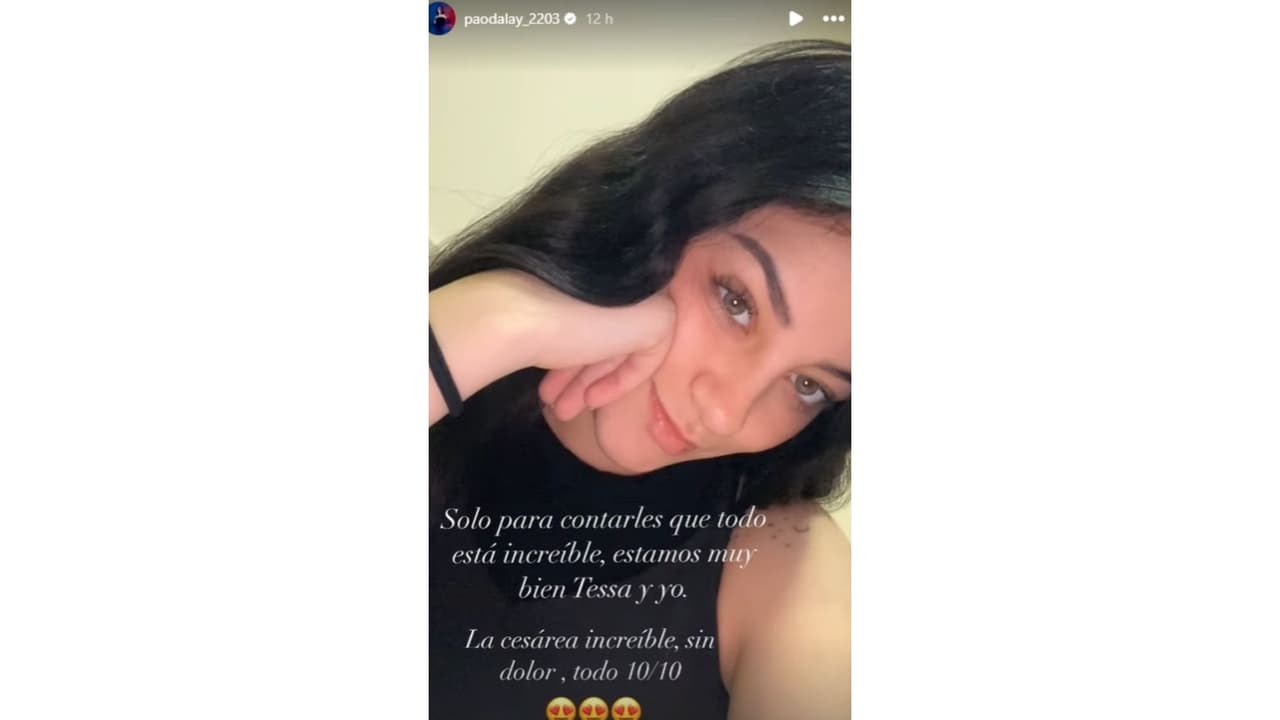 Paola Dalay aparece tras el nacimiento de Tessa.