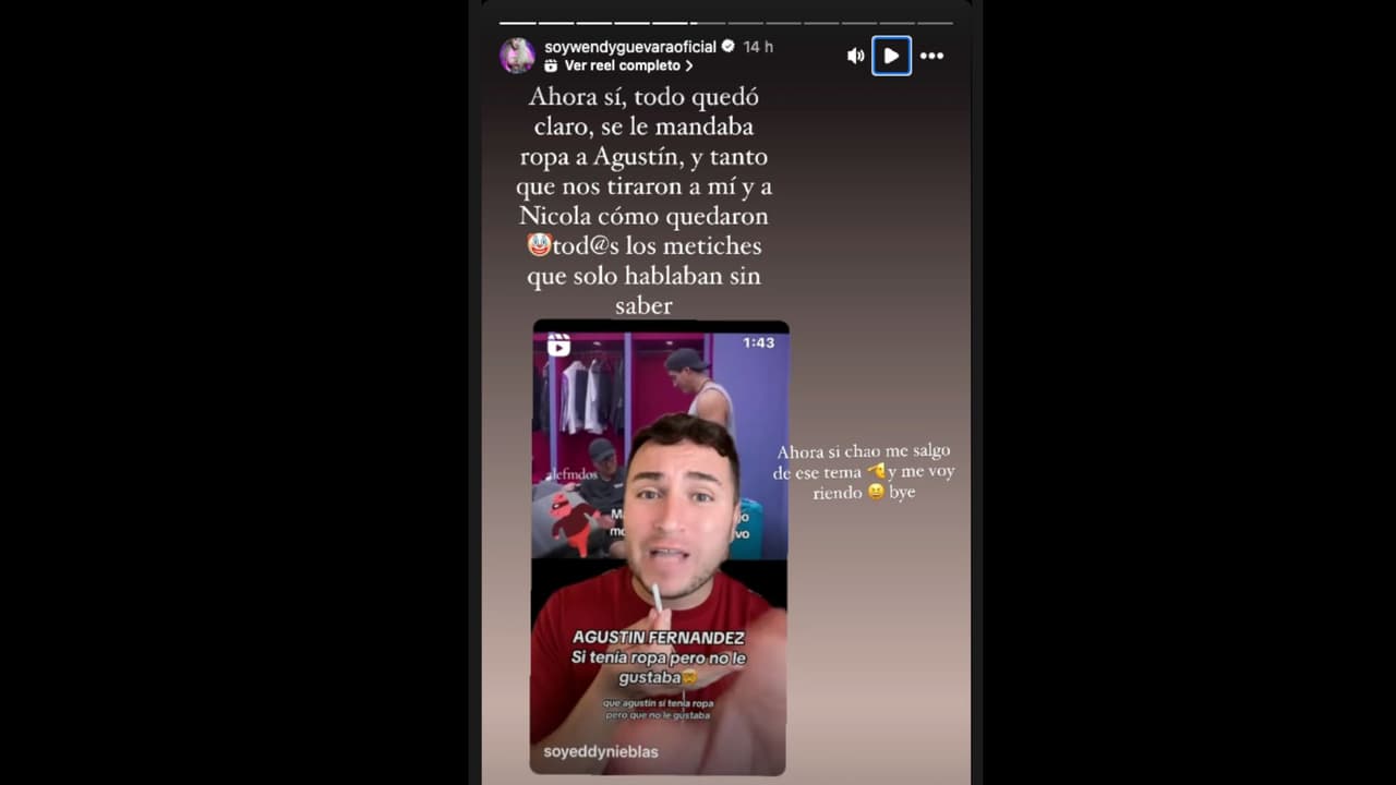 Wendy Guevara reacciona al video de Agustín regalando su ropa nueva en 'La Casa de los Famosos México 2024'