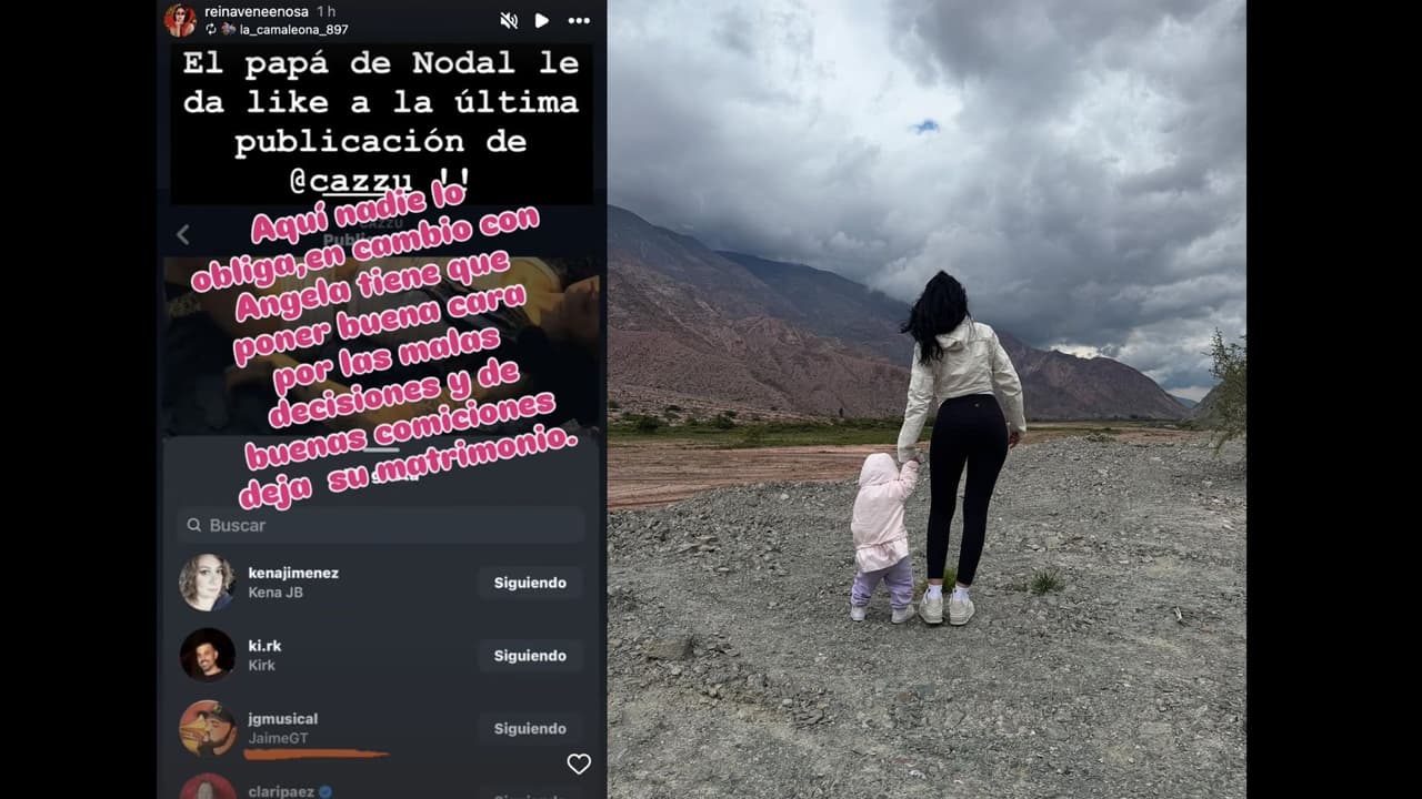 Padre de Christian Nodal le dio 'like' a una publicación de Cazzu en Instagram