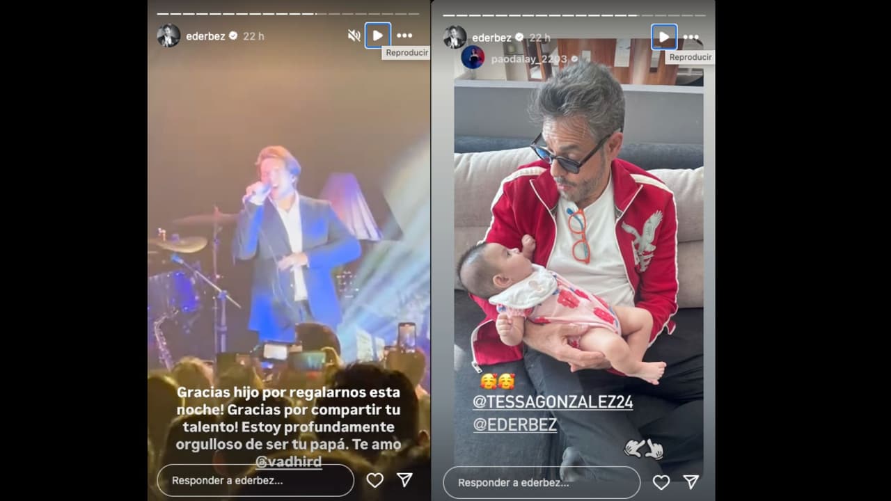 Eugenio Derbez aprovechó su visita a Ciudad de México para asistir al concierto de Vadhir y visitar a su nieta Tessa