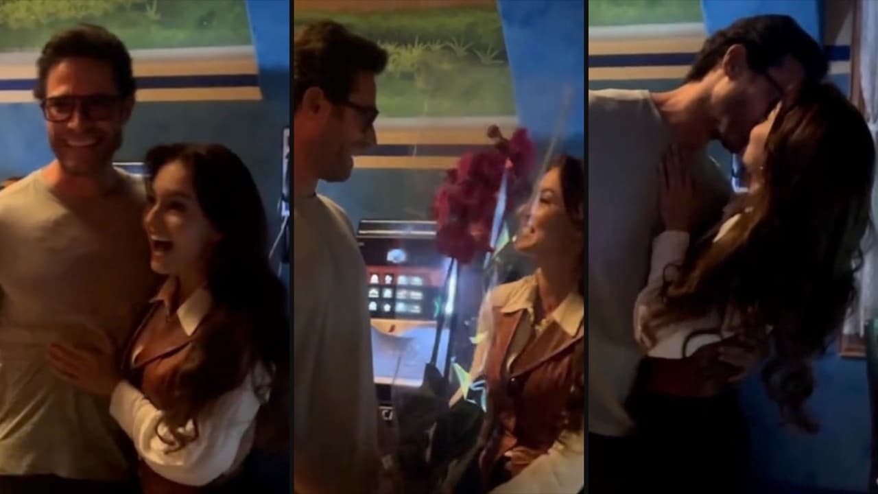 Sebastián Rulli sorprende a Angelique Boyer en las grabaciones de la telenovela 'Doménica Montero'