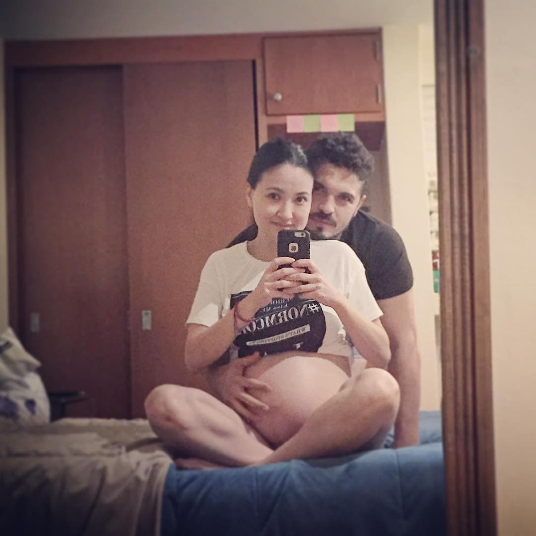 Hiromi compartió algunas imágenes en Instagram de su dulce espera