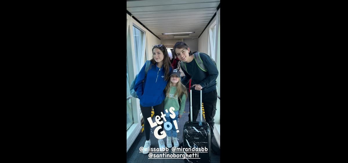 Elissa Marie, Alexa Miranda y Santino se fueron de viaje juntos