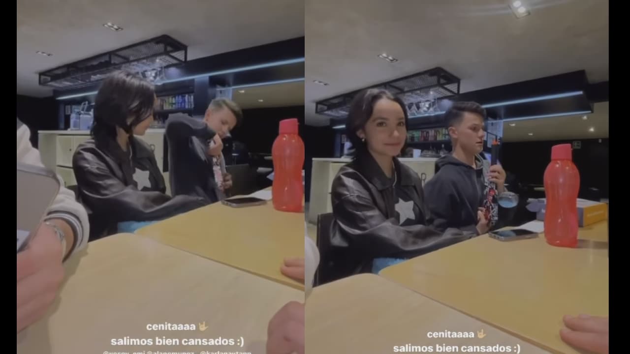La actriz se mostró muy sonriente en las fotos junto al famoso actor de telenovelas