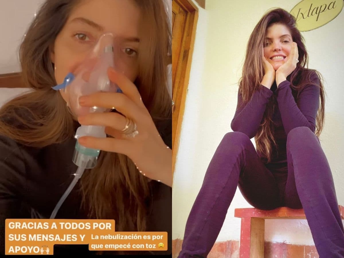 Ana Bárbara aparece con nebulizador tras dar positivo a Covid-19