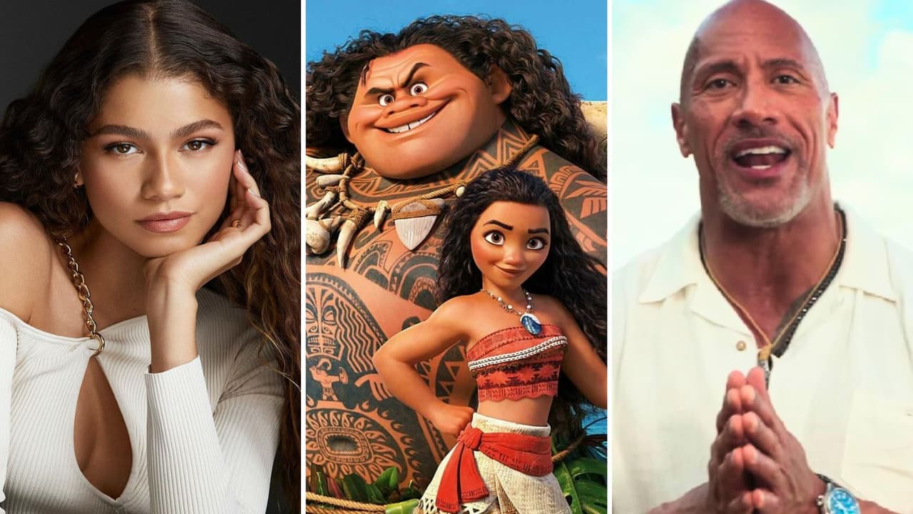 Así se verían 'La Roca' y Zendaya en el live-action de 'Moana': fans crearon fotos con IA