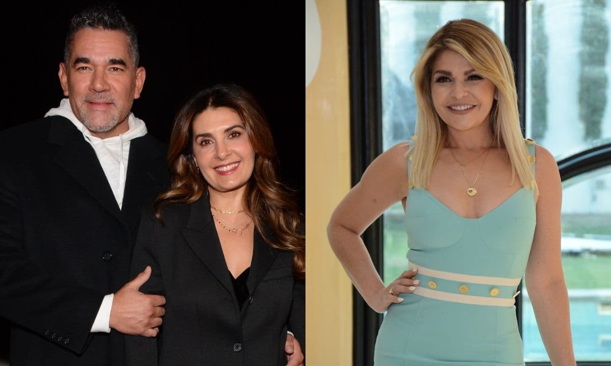 Julia posó con la exesposa de su papá Eduardo Santamarina