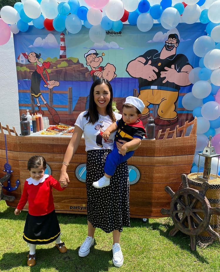 Días antes, Fátima Torre mostró que organizó otra fiesta de cumpleaños para Diego, pero que la temática fue de ‘Popeye’.