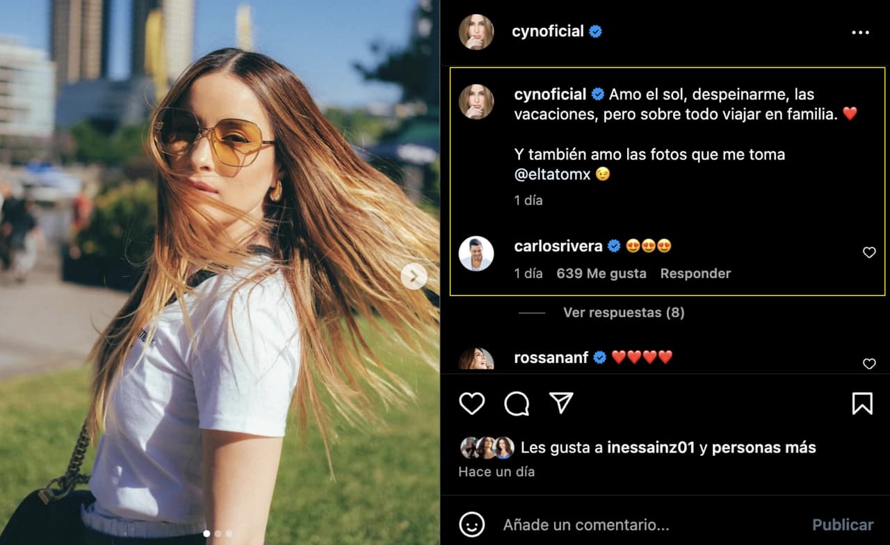 Cynthia Rodríguez ya se encuentra de gira con Carlos Rivera