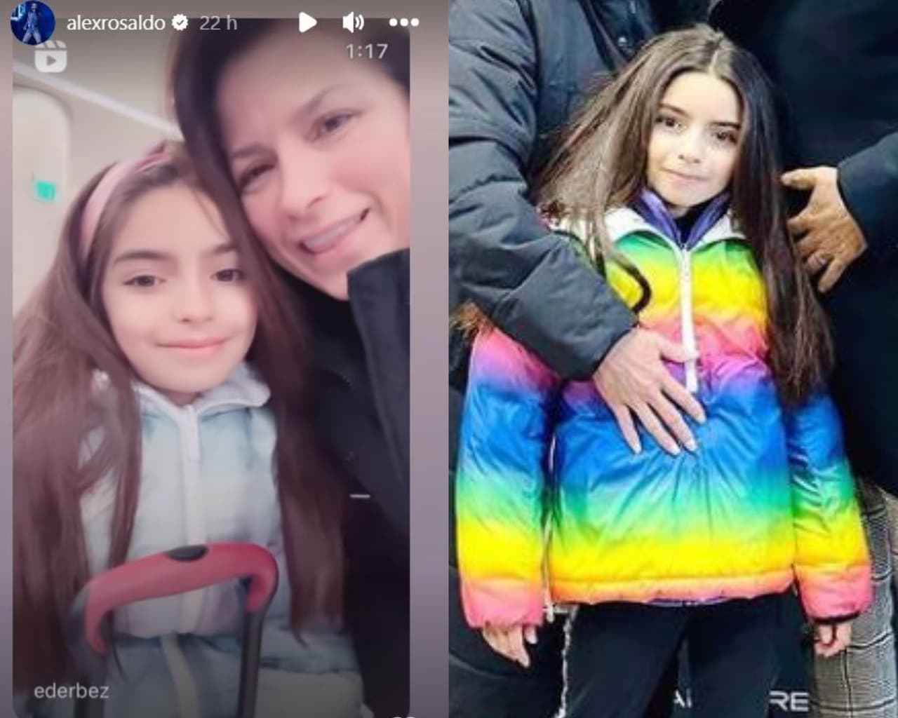 Aitana Derbez posa junto a su mamá Alessandra Rosaldo.