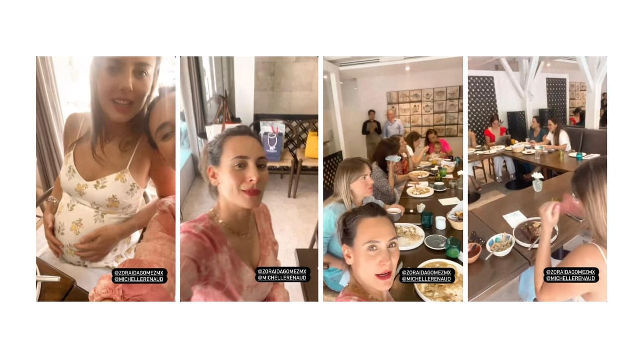 La actriz estuvo acompañada de amigos y familiares.