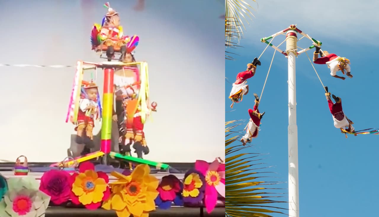 Bebitos se convierten en voladores de Papantla y desatan ternura en TikTok