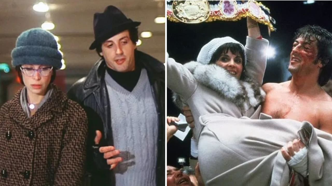 Talia Shire y Sylvester Stallone en la película 'Rocky'
