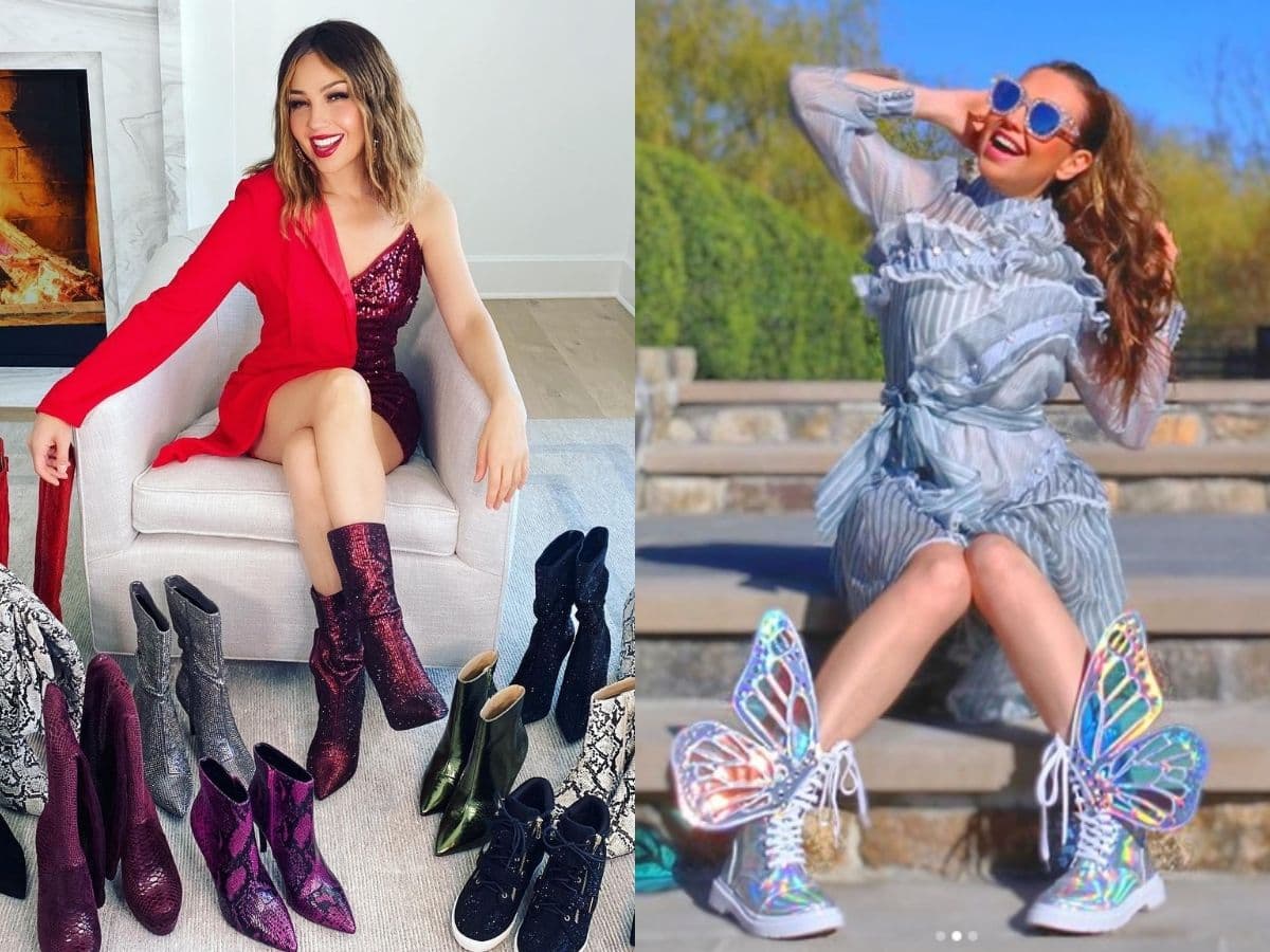 Thalía y los zapatos más extravagantes de su colección